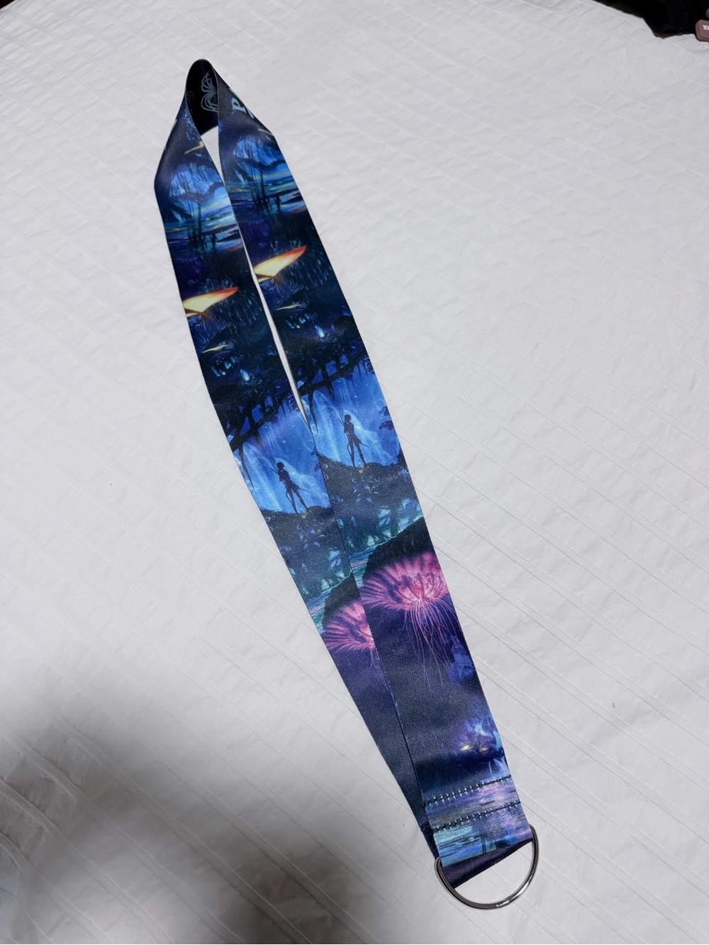 Blue Avatar Pandora Landscape Lanyard with D-Ring